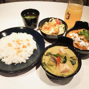 グリーンカレー、マッサマンカレーWセット