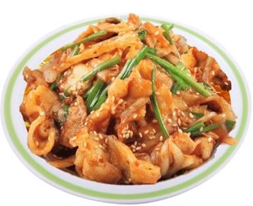 豚キムチ炒め  定食