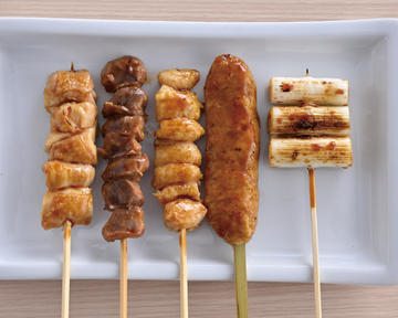 本日の串焼盛り合せ