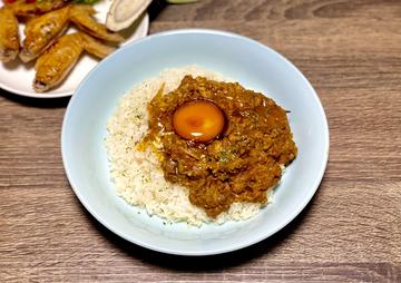 鶏とゴボウのキーマカレー