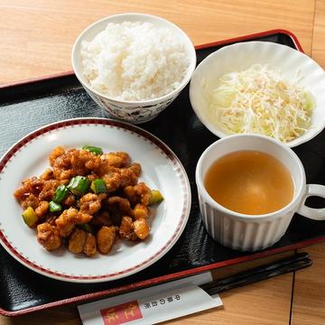 辛い鶏丁定食