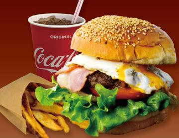神戸牛ベーコンエッグバーガー(セット)