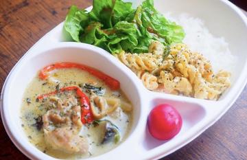 グリーンカレー(サラダ、付け合わせ付き)