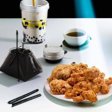 台湾風唐揚げ【5個入り】  アッサムミルクティー(Mサイズ・タピオカ付き)セット