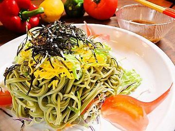 茶そばサラダ