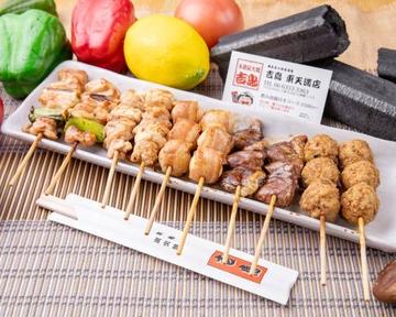 焼き鳥盛り合わせ〈タレセット〉10本 Assorted Chicken Skewers (Sauce Set) (10 Sticks)