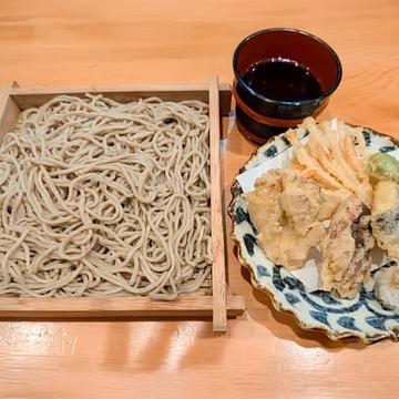 野菜天とざる蕎麦
