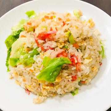カニカマレタスチャーハン