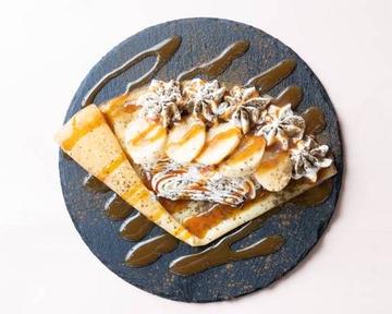 有機ほうじ茶キャラメルバナナクレープ/Organic Hojicha Caramel Banana Crepe