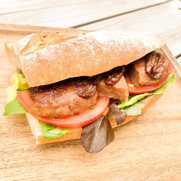 大豆ミートハンバーガーサンド Soy Meat Hamburger Sandwich