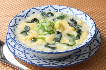 わかめとたまごの中華粥