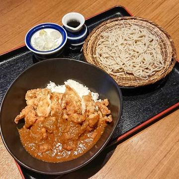 バリバリチキンカレー&手打ち蕎麦セット