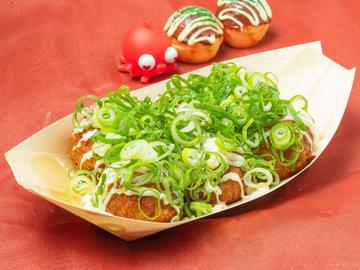 たこ焼き【醤油マヨネギ】6個入りTakoyaki(Soy Sauce ＆ Mayo ＆ GreenOnions)6pieces