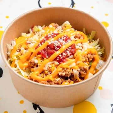 チーズたっぷりタコライス Original Taco-rice with cheese sauce