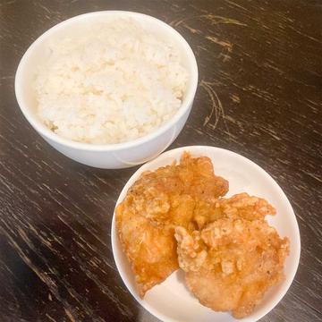唐揚げ、ご飯セット