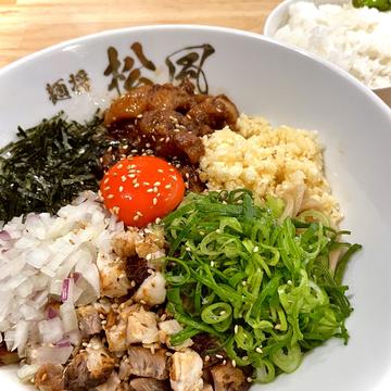 スタミナまぜそば・大盛りライスセット