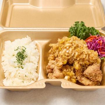 油淋鶏弁当+日替わり副菜2品