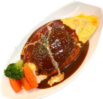 特製チキンオムライスハンバーグのせ【150g】