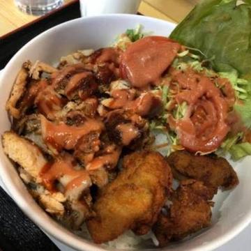 Karaage kebab don から揚げ ケバブ丼