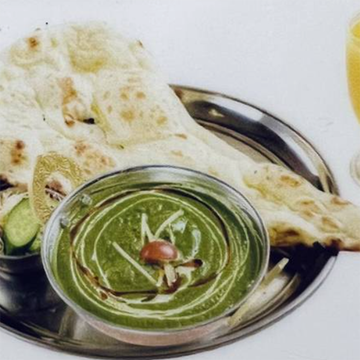 ほうれん草チキンカレーセット・SAG CHICKEN CURRY SET