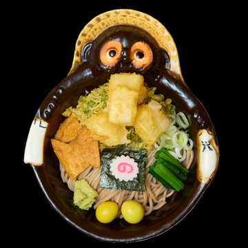 揚げもち冷やしたぬきそば
