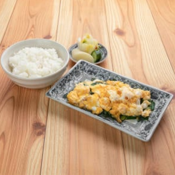ニラ玉定食