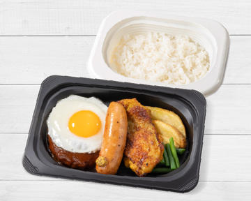 ミックスグリル&目玉焼き弁当