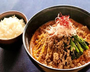 担々麺と白ご飯セット