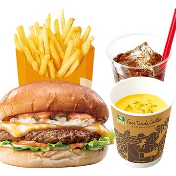 【ディナーセット】絶品チーズバーガー ZEPPIN(Supreme) Cheeseburger Dinner Set