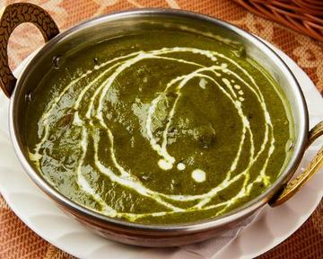 マトンほうれん草カレー Mutton spinach curry