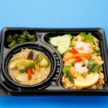 ⑱ グリーンカレー+カオパックン