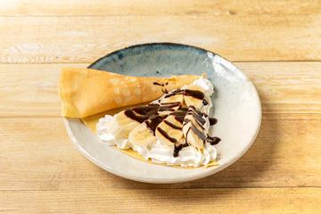 生クリームとチョコとバナナクレープ