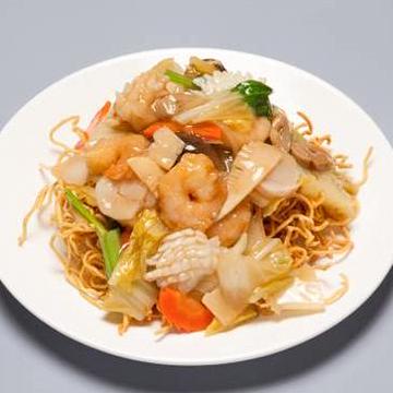 海鮮カタヤキソバ Crispy Seafood Fried Noodles