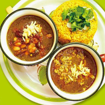 あいがけカレー+ココナッツミルク