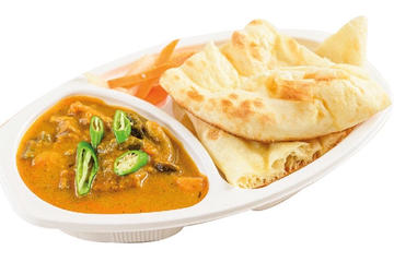 1カレーバスマティライス orナン弁当  1 Curry Basmati Rice or Nan bento