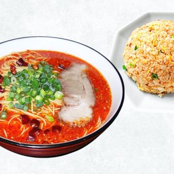 赤博多チャーシューメン+チャーハン