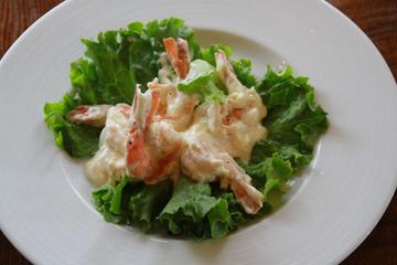 PRAWN GARLIC MAYONNAISEエビのニンニクマヨネーズ炒め