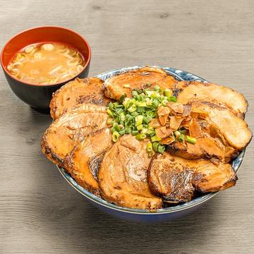 幸丼バラ どかメガ盛り丼(8枚)(手作り味噌汁付き)