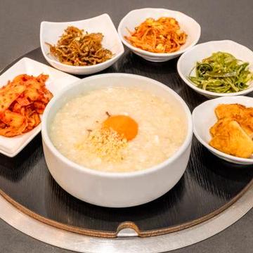 アワビおかゆ定食 Abalone Porridge Set Meal