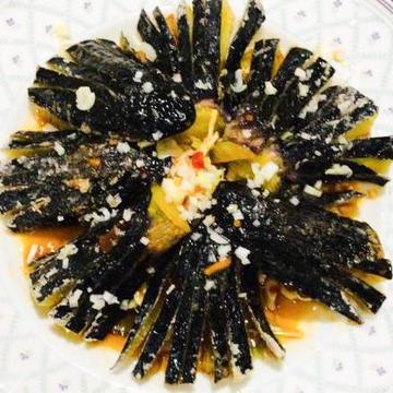 ナスの唐揚げ特製ソースがけ