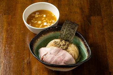 (スープ割付き)貝節昆布水つけそば(潮)