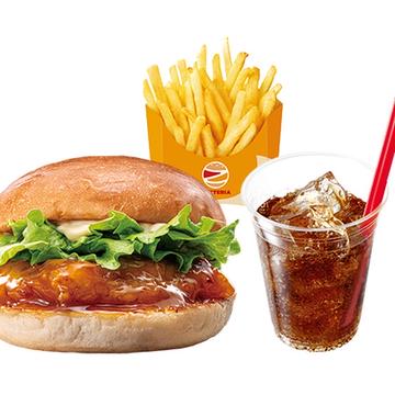 【セット】オレンジチキンバーガー Orange Chicken Burger Set