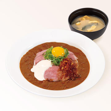 松屋オリジナルソースローストビーフ創業ビーフカレー(味噌汁付)