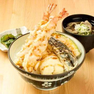 特上天丼+ミニそば