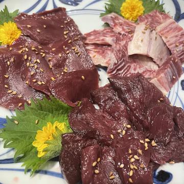 馬刺しハツ・ハラミセット