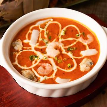 シーフードカレーセット【サラダ付】 Seafood curry set with salad