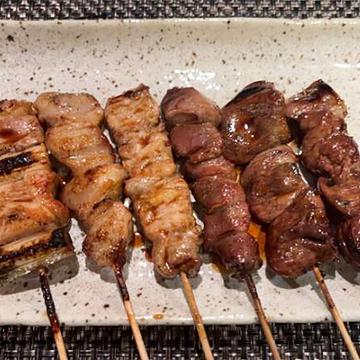 焼き鳥盛り合わせ6本(ガーリック塩)