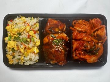 甘辛満腹定食3種セット 玉子野菜チャーハン+韓国式サバ煮+タッカルビ