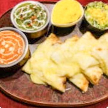 ダブルカレーチーズセット Double curry cheese nan set