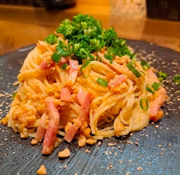 納豆のペペロンチーノ